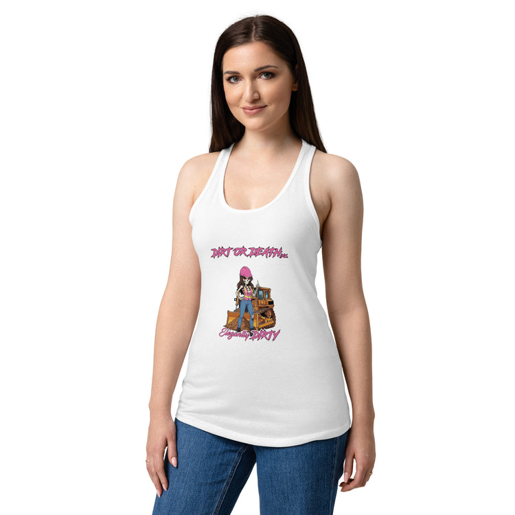Women’s fitted racerback tank top