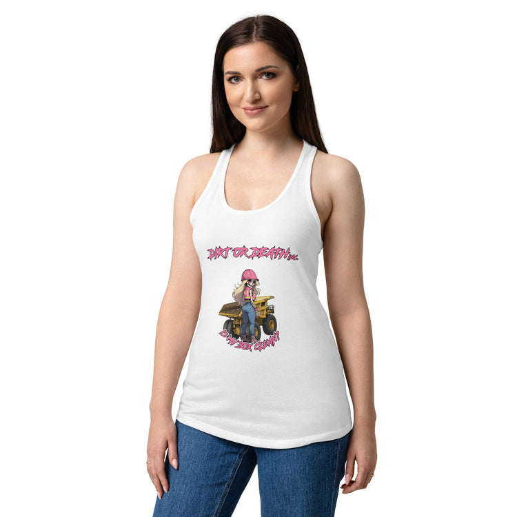 Women’s fitted racerback tank top
